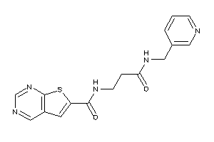 N-[3-keto-3-(3-pyridylmethylamino)propyl]thieno[2,3-d]pyrimidine-6-carboxamide