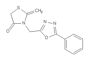 2-methylene-3-[(5-phenyl-1,3,4-oxadiazol-2-yl)methyl]thiazolidin-4-one