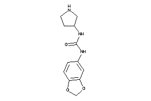 1-(1,3-benzodioxol-5-yl)-3-pyrrolidin-3-yl-urea