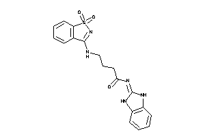 Image of N-(1,3-dihydrobenzimidazol-2-ylidene)-4-[(1,1-diketo-1,2-benzothiazol-3-yl)amino]butyramide