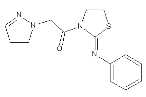 1-(2-phenyliminothiazolidin-3-yl)-2-pyrazol-1-yl-ethanone