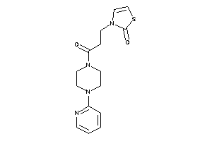 3-[3-keto-3-[4-(2-pyridyl)piperazino]propyl]-4-thiazolin-2-one