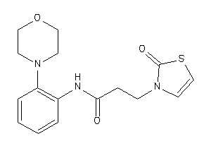 3-(2-keto-4-thiazolin-3-yl)-N-(2-morpholinophenyl)propionamide