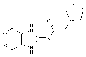 2-cyclopentyl-N-(1,3-dihydrobenzimidazol-2-ylidene)acetamide