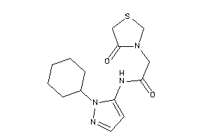 N-(2-cyclohexylpyrazol-3-yl)-2-(4-ketothiazolidin-3-yl)acetamide