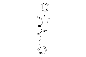 1-(5-keto-1-phenyl-3-pyrazolin-4-yl)-3-phenethyl-urea