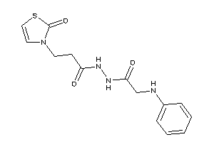 N'-(2-anilinoacetyl)-3-(2-keto-4-thiazolin-3-yl)propionohydrazide