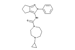 4-cyclopropyl-N-(2-phenyl-5,6-dihydro-4H-cyclopenta[c]pyrazol-3-yl)-1,4-diazepane-1-carboxamide