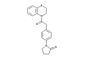 1-[4-[2-(2,3-dihydro-1,4-benzothiazin-4-yl)-2-keto-ethyl]phenyl]-2-pyrrolidone