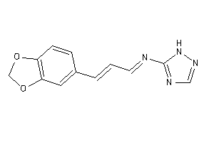 3-(1,3-benzodioxol-5-yl)prop-2-enylidene-(1H-1,2,4-triazol-5-yl)amine