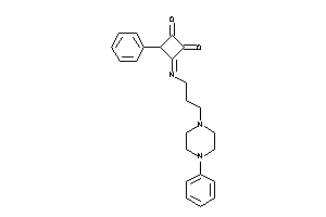 3-phenyl-4-[3-(4-phenylpiperazino)propylimino]cyclobutane-1,2-quinone