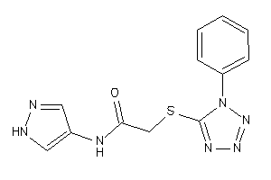 2-[(1-phenyltetrazol-5-yl)thio]-N-(1H-pyrazol-4-yl)acetamide