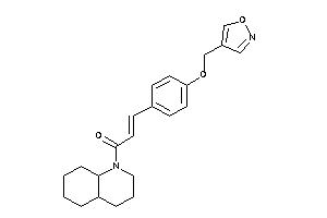 1-(3,4,4a,5,6,7,8,8a-octahydro-2H-quinolin-1-yl)-3-[4-(isoxazol-4-ylmethoxy)phenyl]prop-2-en-1-one