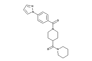 Piperidino-[1-(4-pyrazol-1-ylbenzoyl)-4-piperidyl]methanone