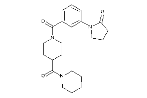 1-[3-[4-(piperidine-1-carbonyl)piperidine-1-carbonyl]phenyl]-2-pyrrolidone