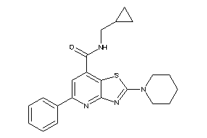 N-(cyclopropylmethyl)-5-phenyl-2-piperidino-thiazolo[4,5-b]pyridine-7-carboxamide