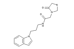 N-(3-indol-1-ylpropyl)-2-(4-ketothiazolidin-3-yl)acetamide