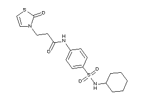 N-[4-(cyclohexylsulfamoyl)phenyl]-3-(2-keto-4-thiazolin-3-yl)propionamide