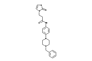 N-[4-(4-benzylpiperazino)phenyl]-3-(2-keto-4-thiazolin-3-yl)propionamide