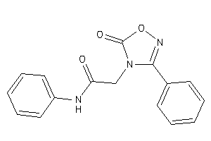 2-(5-keto-3-phenyl-1,2,4-oxadiazol-4-yl)-N-phenyl-acetamide