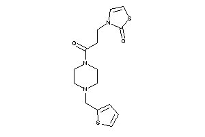 3-[3-keto-3-[4-(2-thenyl)piperazino]propyl]-4-thiazolin-2-one