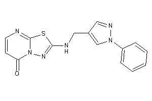 Image of 2-[(1-phenylpyrazol-4-yl)methylamino]-[1,3,4]thiadiazolo[3,2-a]pyrimidin-5-one
