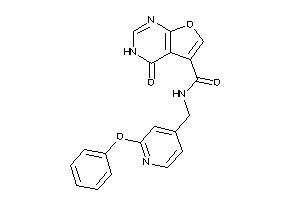 4-keto-N-[(2-phenoxy-4-pyridyl)methyl]-3H-furo[2,3-d]pyrimidine-5-carboxamide