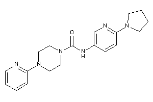 4-(2-pyridyl)-N-(6-pyrrolidino-3-pyridyl)piperazine-1-carboxamide