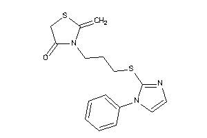 2-methylene-3-[3-[(1-phenylimidazol-2-yl)thio]propyl]thiazolidin-4-one