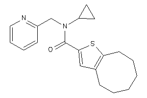 N-cyclopropyl-N-(2-pyridylmethyl)-4,5,6,7,8,9-hexahydrocycloocta[b]thiophene-2-carboxamide