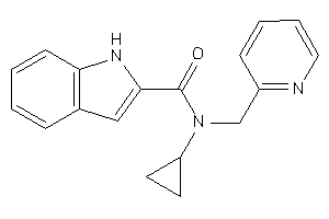 N-cyclopropyl-N-(2-pyridylmethyl)-1H-indole-2-carboxamide