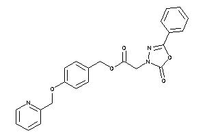 2-(2-keto-5-phenyl-1,3,4-oxadiazol-3-yl)acetic Acid [4-(2-pyridylmethoxy)benzyl] Ester