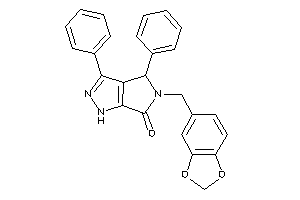 3,4-diphenyl-5-piperonyl-1,4-dihydropyrrolo[3,4-c]pyrazol-6-one