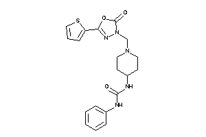 1-[1-[[2-keto-5-(2-thienyl)-1,3,4-oxadiazol-3-yl]methyl]-4-piperidyl]-3-phenyl-urea