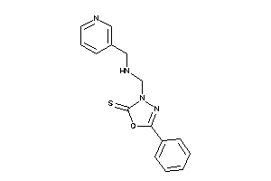 Image of 5-phenyl-3-[(3-pyridylmethylamino)methyl]-1,3,4-oxadiazole-2-thione
