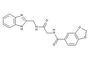 N-[2-(1H-benzimidazol-2-ylmethylamino)-2-keto-ethyl]-piperonylamide