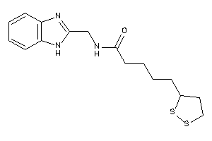 Image of N-(1H-benzimidazol-2-ylmethyl)-5-(dithiolan-3-yl)valeramide