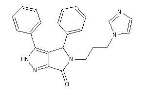 Image of 5-(3-imidazol-1-ylpropyl)-3,4-diphenyl-2,4-dihydropyrrolo[3,4-c]pyrazol-6-one