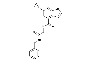 N-[2-(benzylamino)-2-keto-ethyl]-6-cyclopropyl-isoxazolo[5,4-b]pyridine-4-carboxamide