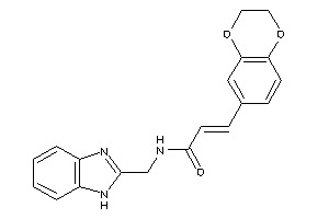 N-(1H-benzimidazol-2-ylmethyl)-3-(2,3-dihydro-1,4-benzodioxin-6-yl)acrylamide