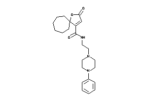 2-keto-N-[2-(4-phenylpiperazino)ethyl]-1-oxaspiro[4.6]undec-3-ene-4-carboxamide