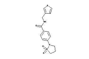 4-(1,1-diketo-1,2-thiazolidin-2-yl)-N-(thiazol-4-ylmethyl)benzamide