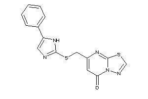 7-[[(5-phenyl-1H-imidazol-2-yl)thio]methyl]-[1,3,4]thiadiazolo[3,2-a]pyrimidin-5-one