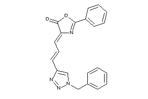 4-[3-(1-benzyltriazol-4-yl)prop-2-enylidene]-2-phenyl-2-oxazolin-5-one