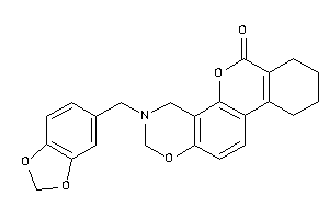 3-piperonyl-2,4,7,8,9,10-hexahydroisochromeno[3,4-f][1,3]benzoxazin-6-one