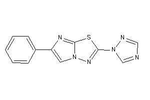 6-phenyl-2-(1,2,4-triazol-1-yl)imidazo[2,1-b][1,3,4]thiadiazole