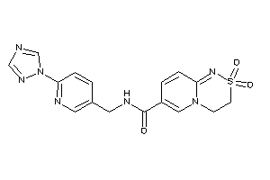 2,2-diketo-N-[[6-(1,2,4-triazol-1-yl)-3-pyridyl]methyl]-3,4-dihydropyrido[2,1-c][1,2,4]thiadiazine-7-carboxamide