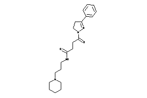 4-keto-4-(3-phenyl-2-pyrazolin-1-yl)-N-(3-piperidinopropyl)butyramide