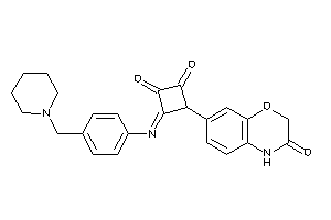 3-(3-keto-4H-1,4-benzoxazin-7-yl)-4-[4-(piperidinomethyl)phenyl]imino-cyclobutane-1,2-quinone