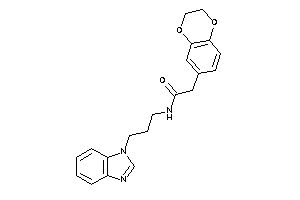 N-[3-(benzimidazol-1-yl)propyl]-2-(2,3-dihydro-1,4-benzodioxin-6-yl)acetamide